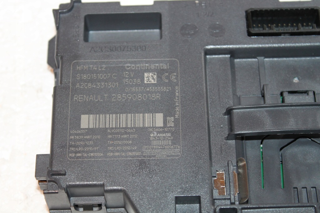 фото №2, Замок запалювання зчитувач карти ключа renault оригінальний номер 285908018r