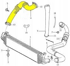 фото №3, Шланг труба turbo интеркулер volvo s40 v50 2.0d bez dpf