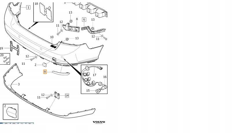 Купить Свет отражающий volvo t. s40, v50 04- le