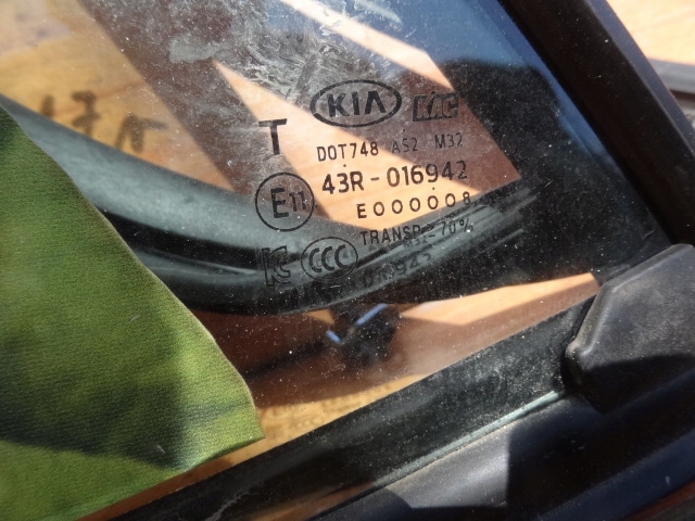 фото №2, Kia picanto iii 2017 стекло дверь левый задняя оригинал