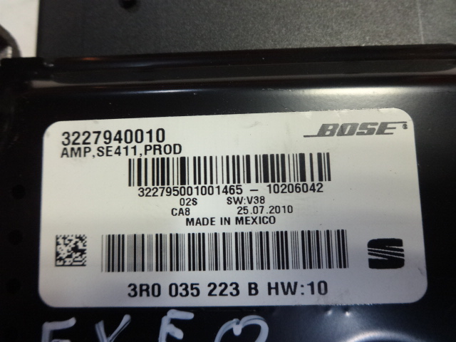 фото №4, Seat exeo 09r- усилитель аудио bose 3r0035223b