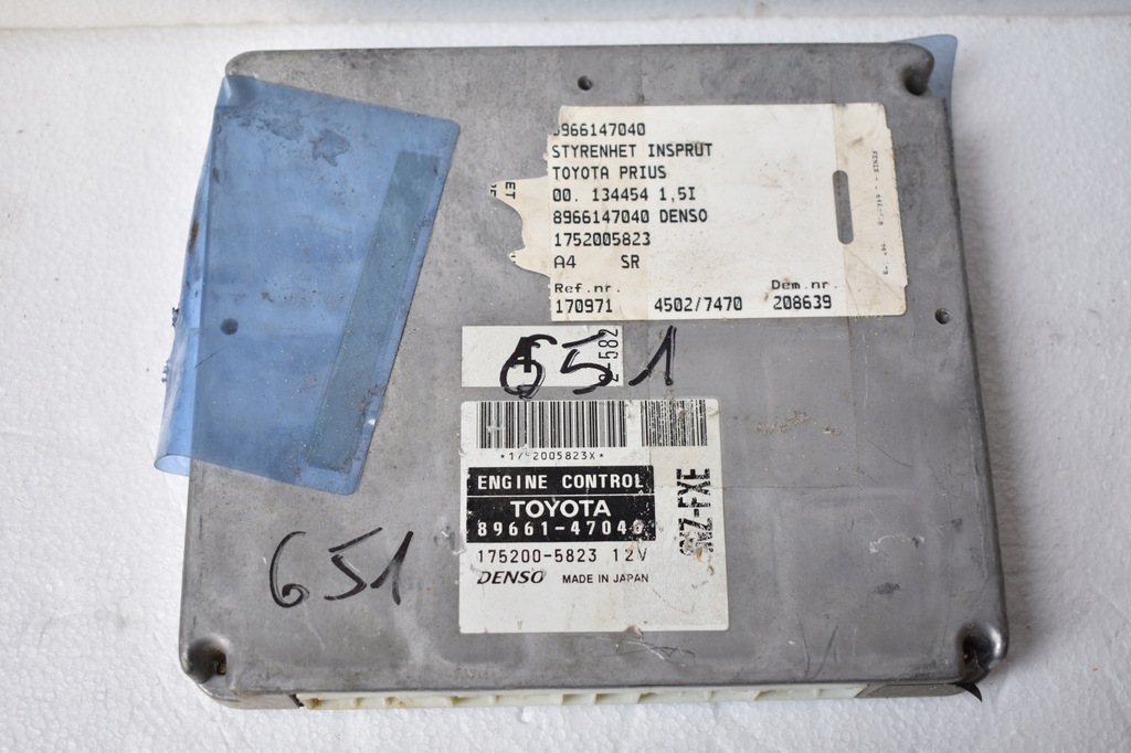 фото №1, Бортовой компьютер блок управления toyota prius 2000r 1.5