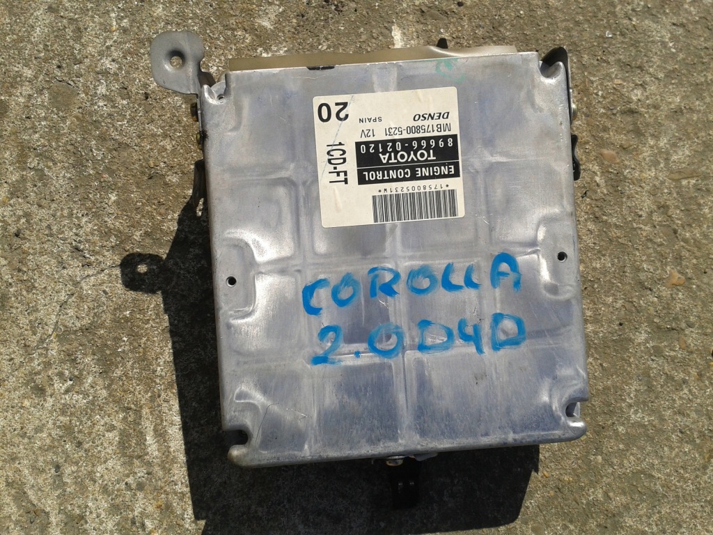 фото №1, Бортовий комп'ютер двигуна corolla 2.0 d4d 89666-02120