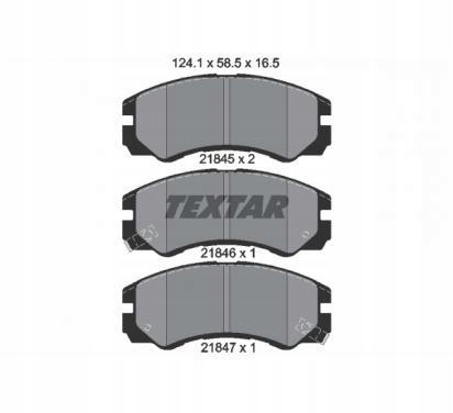 фото №2, Textar тормозные колодки тормозные isuzu trooper/opel 16.5mm