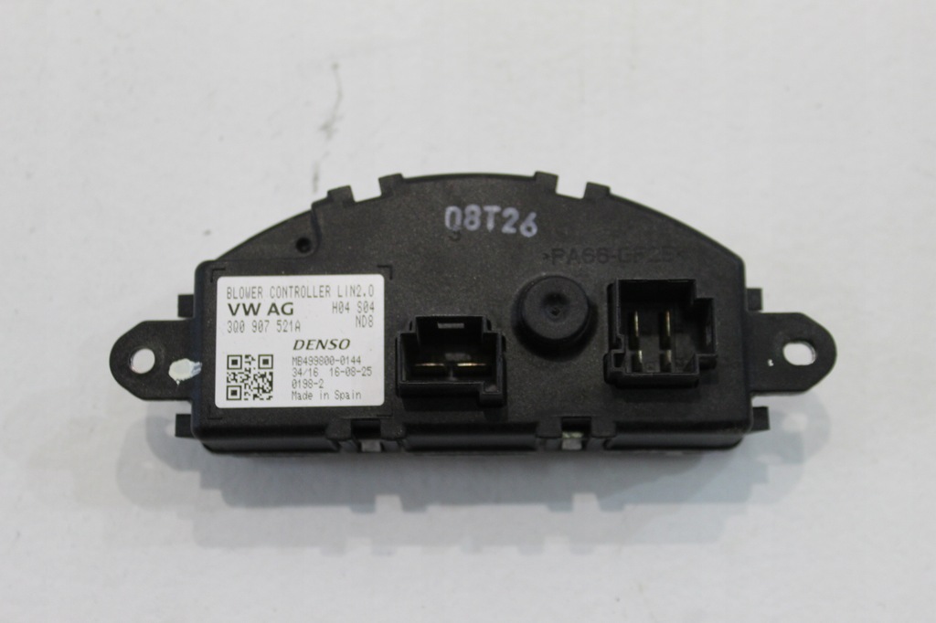 фото №1, Skoda superb iii резистор вентилятор 3q0907521a