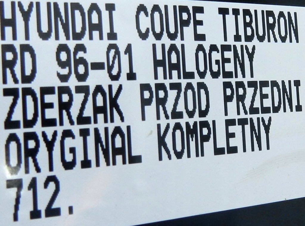 фото №13, 712.zderzak перед передній hyundai coupe tiburon rd