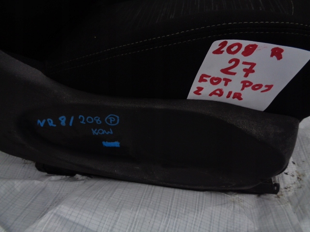 фото №6, Peugeot 208 сиденье правый передний с подушка