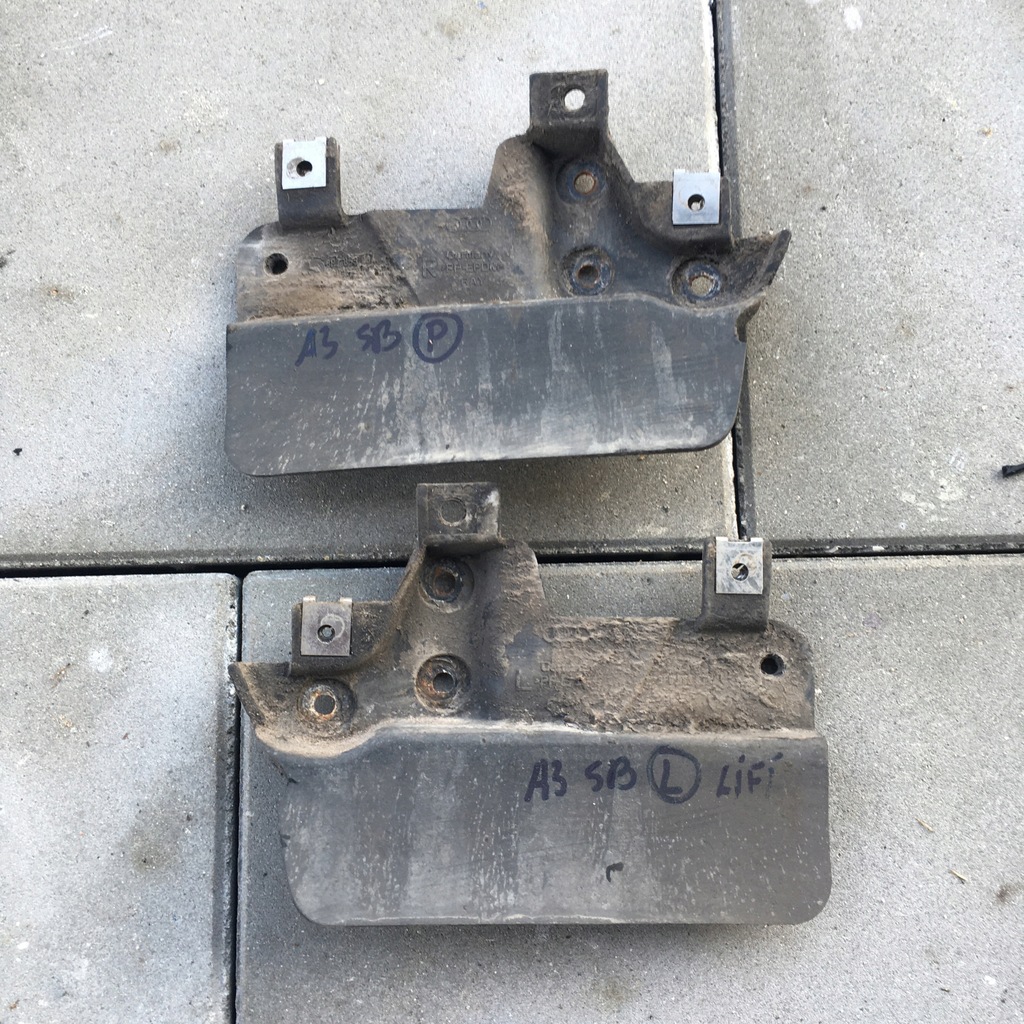 фото №1, A3 lift sportback 08-12 комплект брызговики задняя