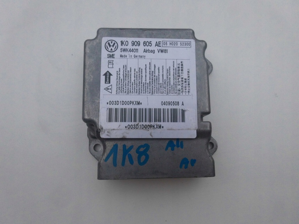 фото №1, Датчик подушка безопасности 1k0909605ae scirocco altea golf v