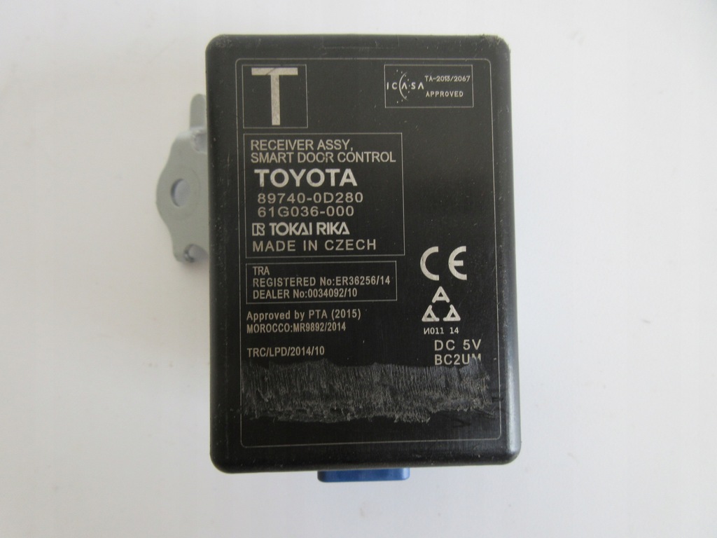 фото №1, Yaris iii реле модуль двері 89740-0d280