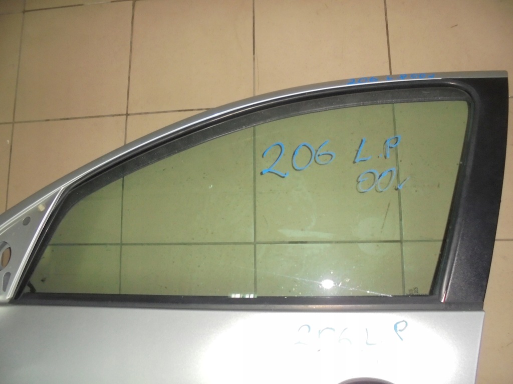 фото №1, Стекло дверь левый перед peugeot 206 5d 2000r hb