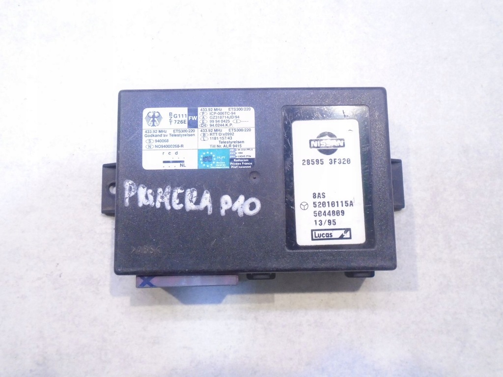 фото №1, Модуль замка nissan primera i p10 285953f320
