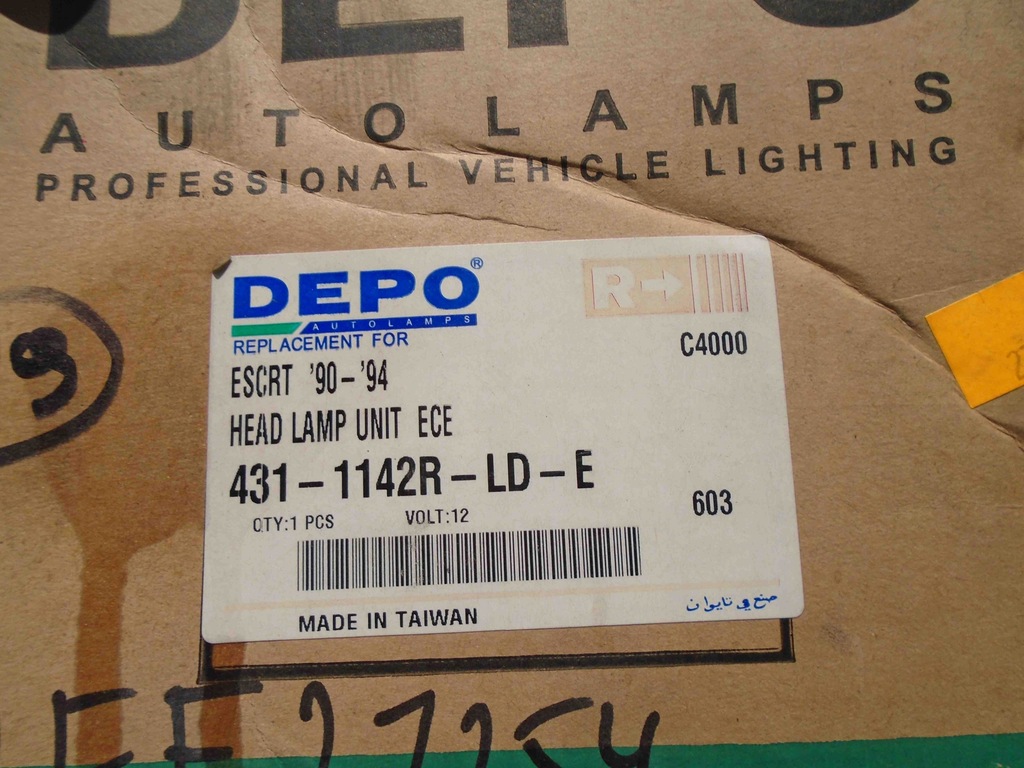 фото №5, Лампа правый перед ford escort mk6 90-94 depo