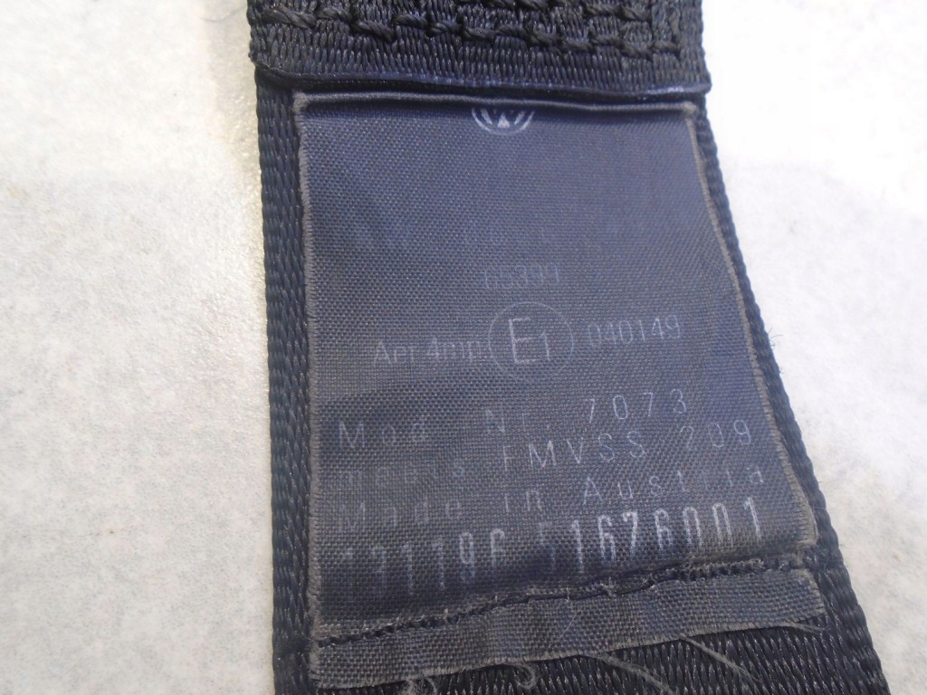 фото №2, Pas безопасности левый задняя vw passat b5 1.9tdi