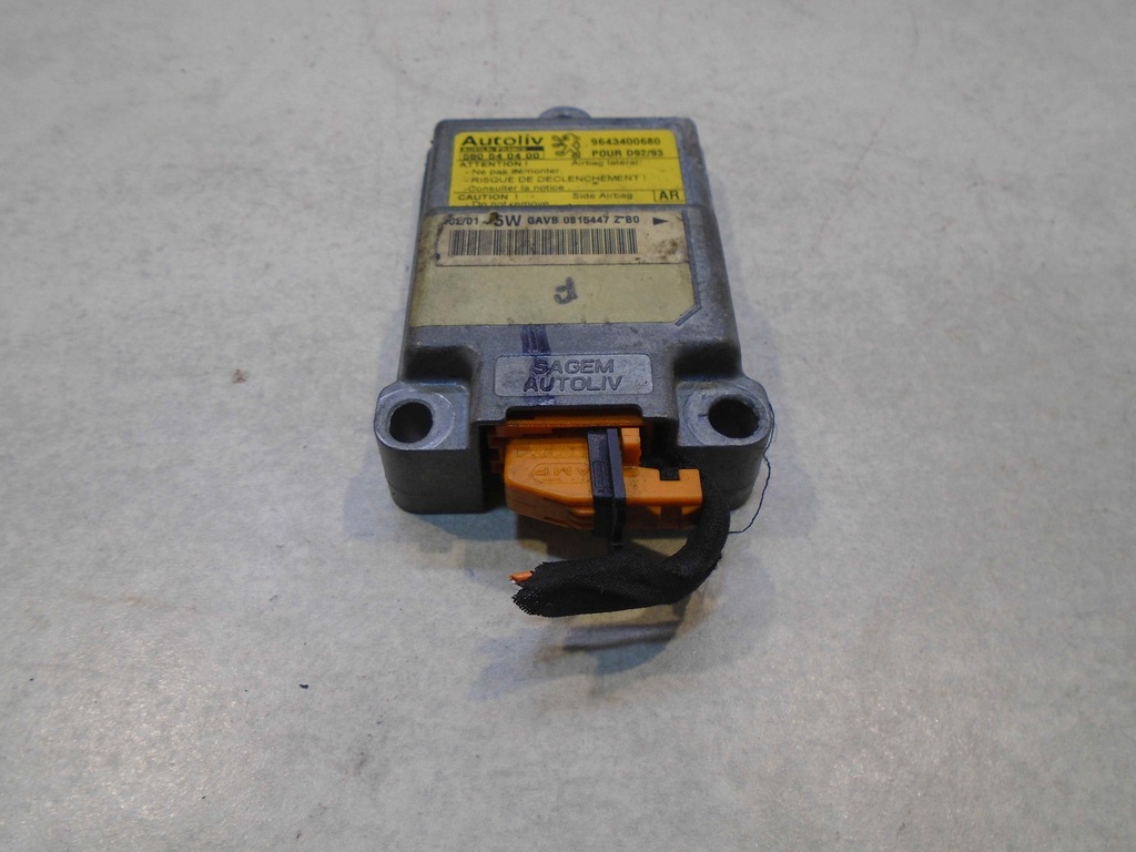 фото №4, Модуль датчик подушка безопасности peugeot 406 550540400