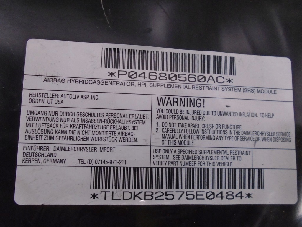 фото №6, Подушка подушка безпеки kolan voyager iv p04680560ac