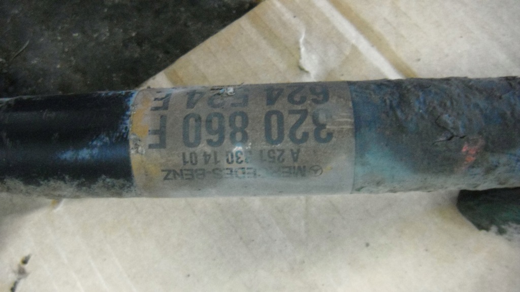 фото №4, Mercedes r w251 привідний вал права передня 2513301401