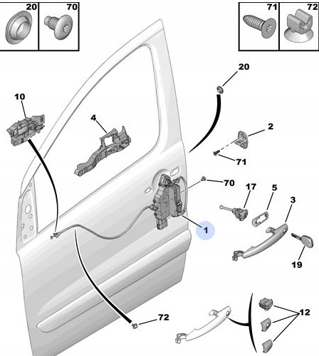 фото №11, Замок двері 9681335480 9681335480