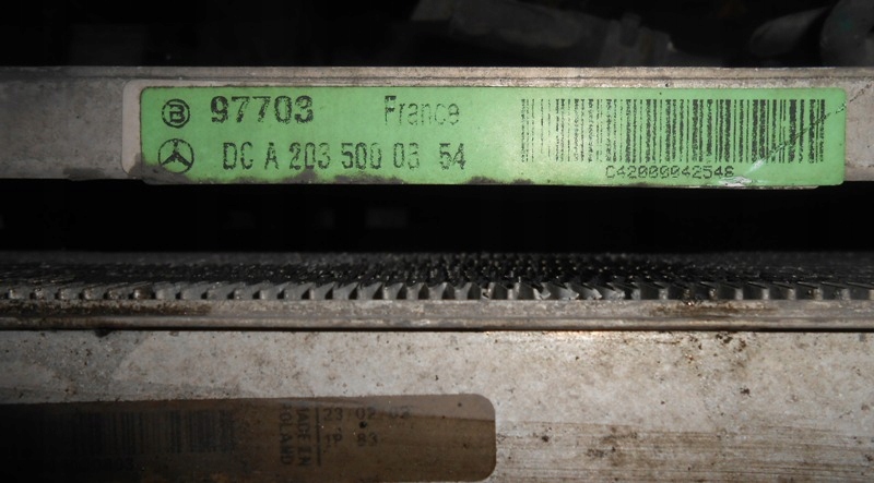 фото №7, C-kl w203 вентилятор радиатор интеркулер kpl