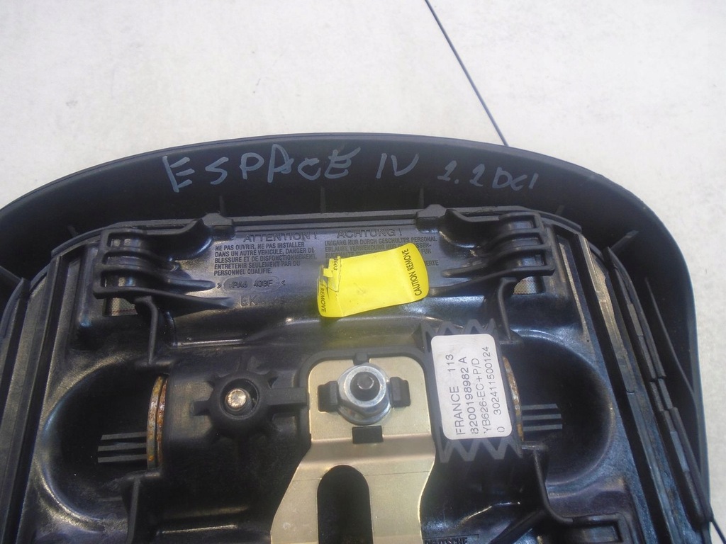 фото №6, Подушка безопасности подушка водителя espace iv 8200198982a