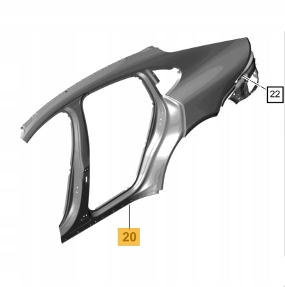 фото №1, Чверть ліва задня porsche panamera 971 nowa оригінальний номер