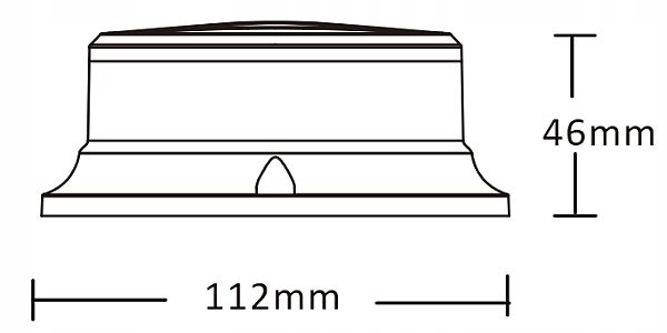 фото №3, Kogut помаранчевий магніт лампа попереджувальна led