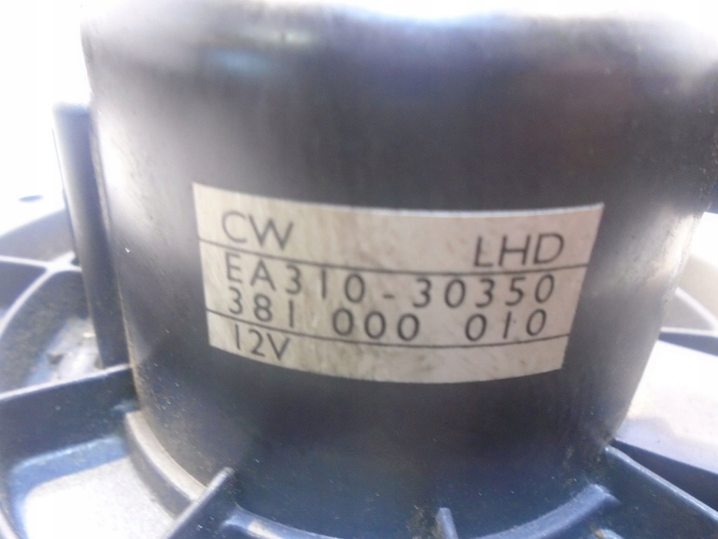 фото №4, Вентилятор воздуходувка opel agila a 1.0 381000010