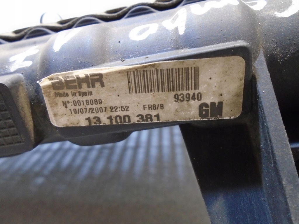 фото №8, Радиатор wody opel combo c 1.7 cdti 13100381