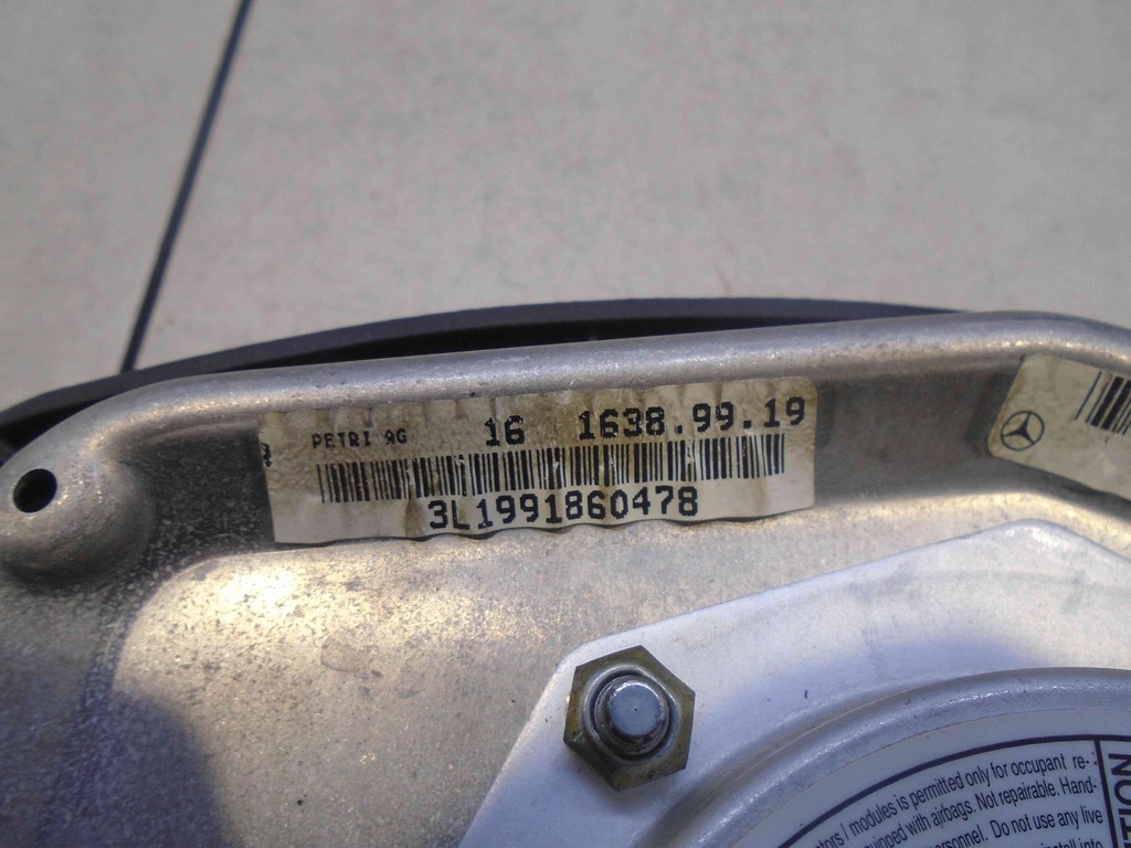 фото №4, Подушка подушка безопасности водителя a klasa 16846001987d8809