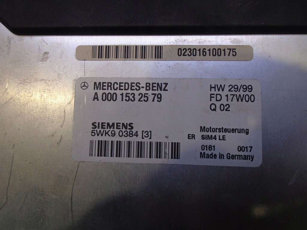 фото №4, Блок управления mercedes w203 c200 2.0 163km a0001532579