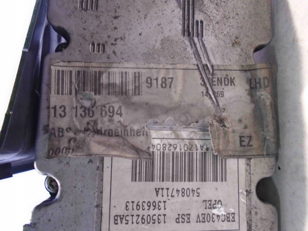фото №7, Насос abs opel vectra c 13136694 136633913