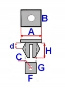 фото №5, Клипса колодка audi a1 a2 a4 a5 a6 a7 a8 q3 q5 q7