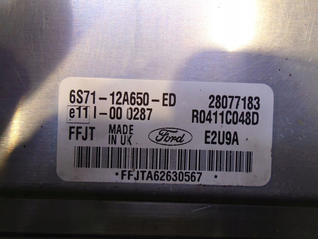 фото №4, Блок керування двигуна mondeo mk3 2.2 tdci 6s7112a650ed