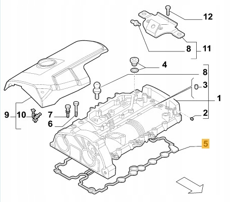 фото №6, Прокладка крышки клапанов iveco daily iii daily iv