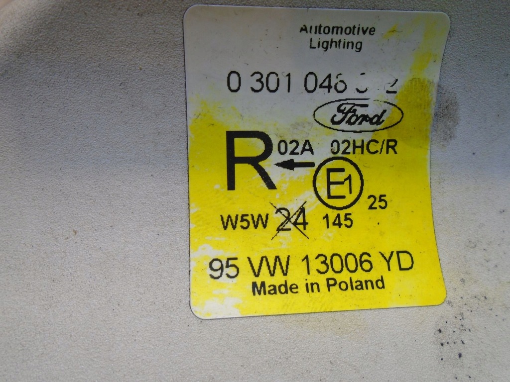 фото №9, Лампа правий перед ford galaxy mk1