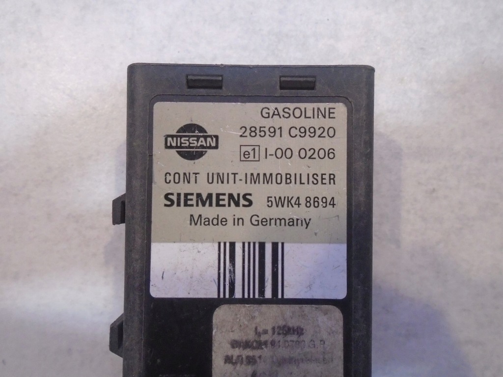 фото №4, Модуль иммобилайзер nissan almera i n15 28591c9920