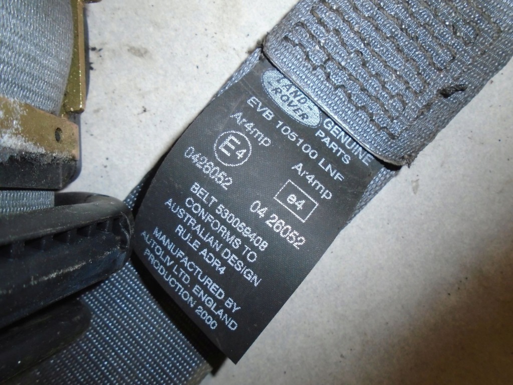 фото №5, Ремни правый перед freelander 1.8 evb105100lnf