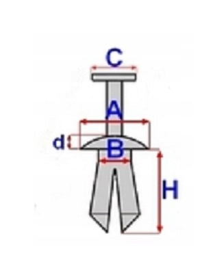 фото №4, Штифт клипса подкрылок toyota iq land cruiser previa