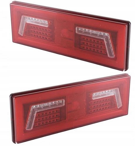 фото №1, Лампи led комбінований задні neon bus причіп пара