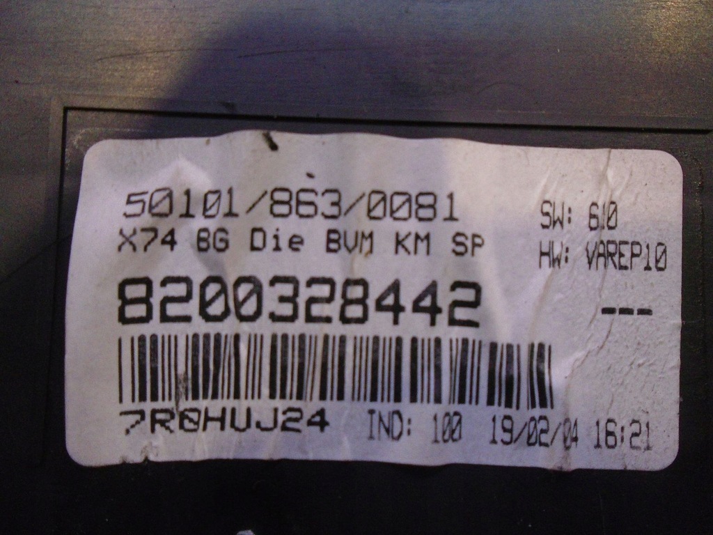 фото №4, Счетчик приборы renault laguna ii 1.9dci 8200328442