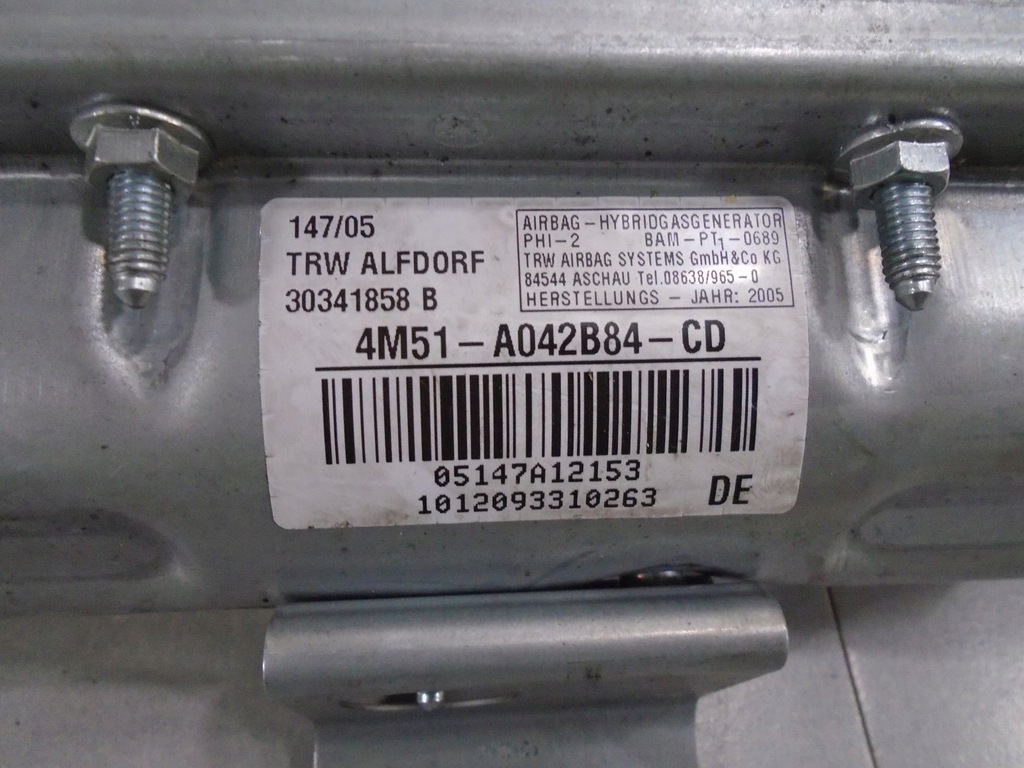 фото №4, Подушка пасажира ford focus mk2 4m51a042b84cd