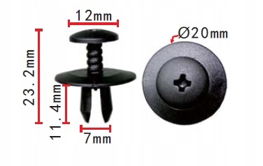 фото №4, Клипса штифт шумоизоляция капот mini r60 r50 r53 r56