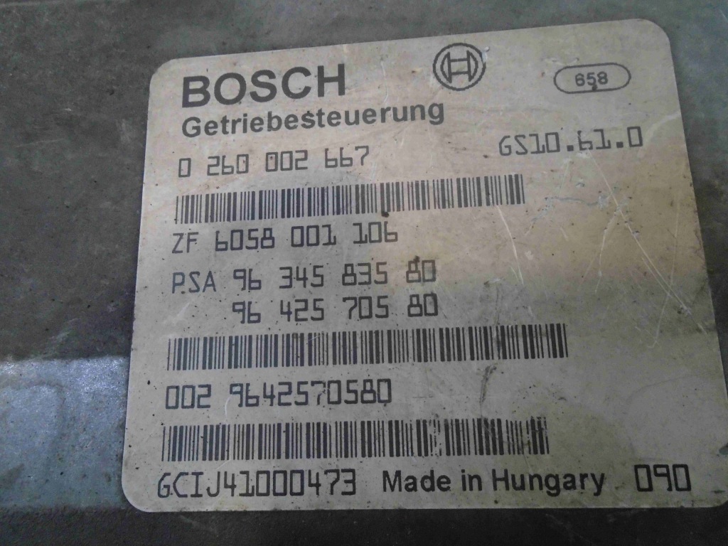 фото №6, Блок управления бортовой компьютер peugeot 607 3.0 v6 0260002667