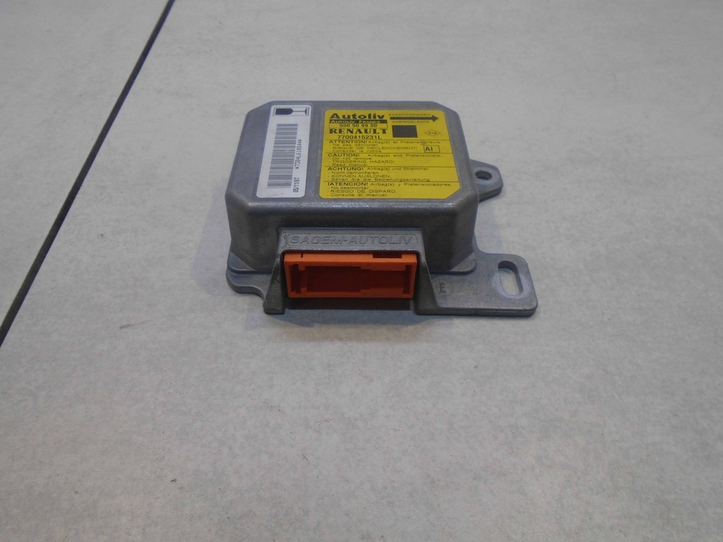 фото №1, Модуль датчик подушок renault scenic i 7700415231l