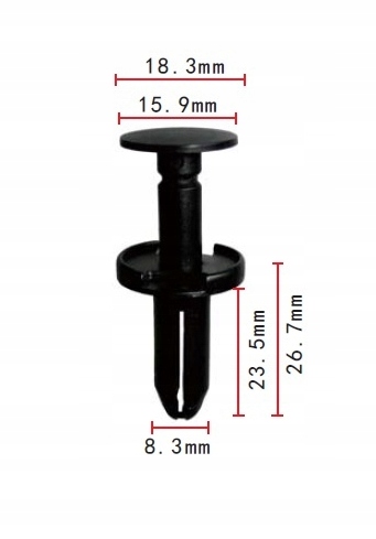 фото №2, Штифт клипса dodge magnum stratus viper 8mm