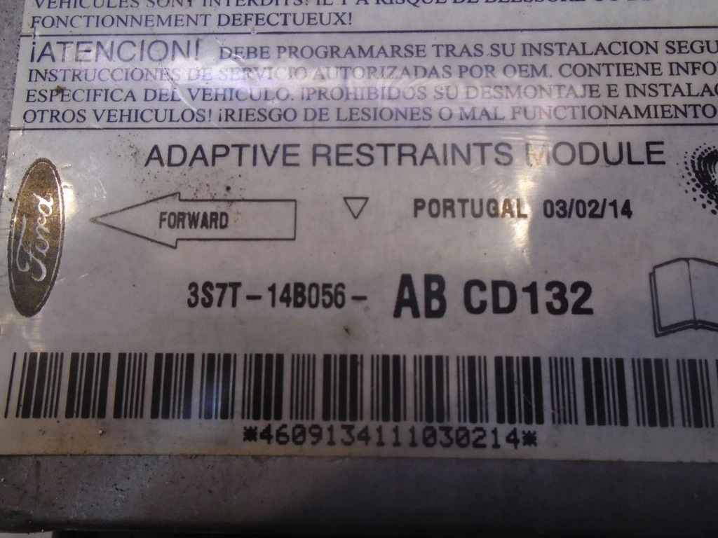 фото №4, Датчик подушка безопасности ford mondeo mk3 2.0 tdci 3s7t14b056