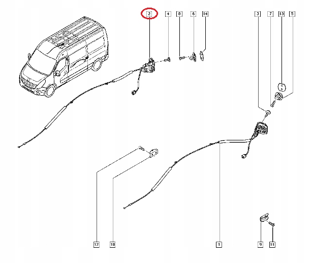 фото №7, Замок двері розсувних renault master iii