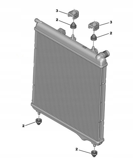 фото №5, Кронштейн радиатора citroen c3 pluriel c-elysee c3