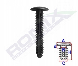 фото №4, Кліпса підкрилок ford romix c70181 5szt