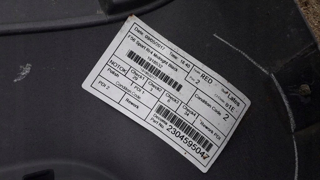 фото №13, Бампер mini cooper f56 s sport задняя задний 14-